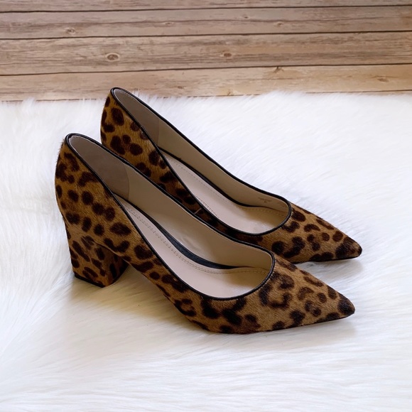 Marc Fisher Shoes - Marc Fisher Zalaly Leopard Print Calf Hair Pumps